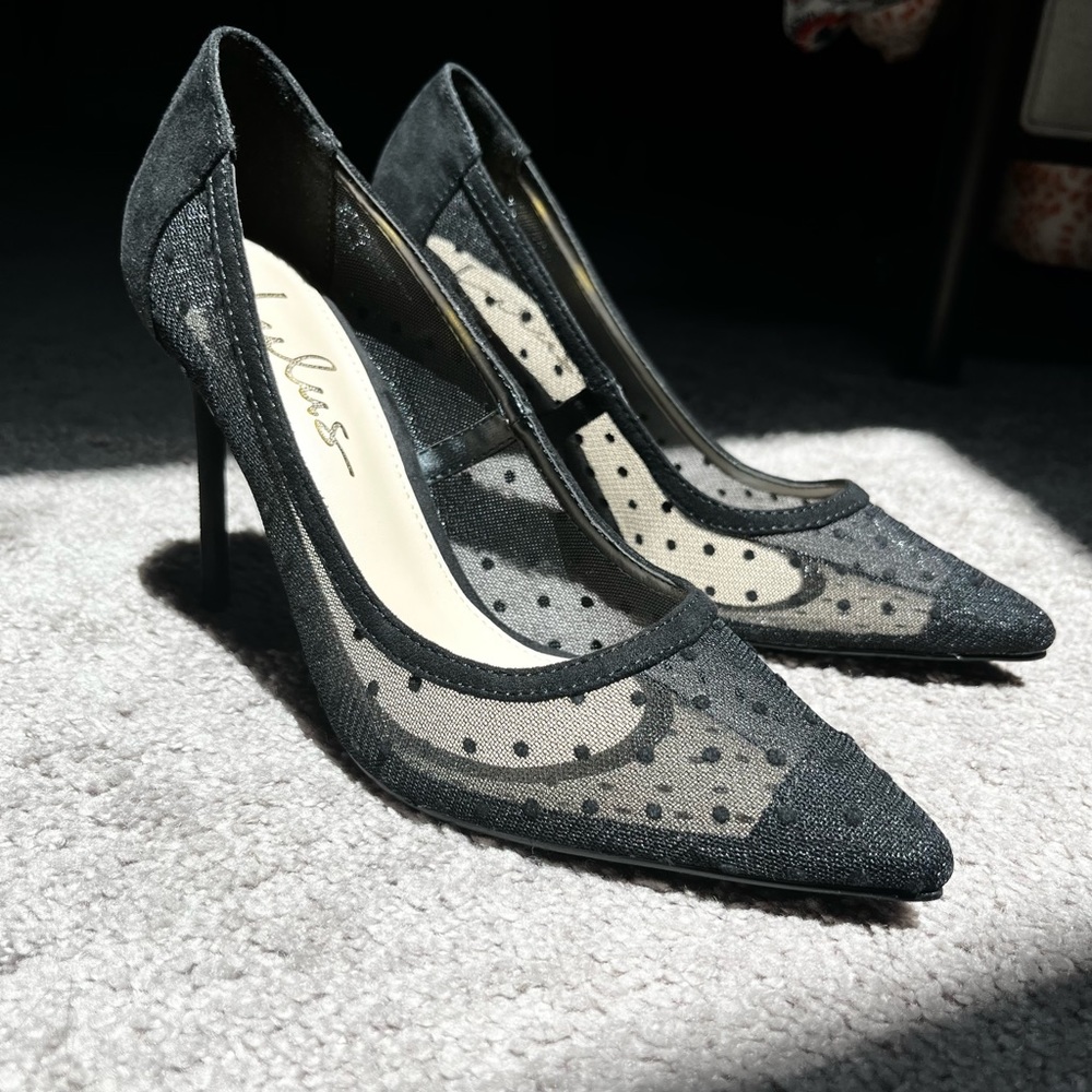 Black Polka Dot Heels